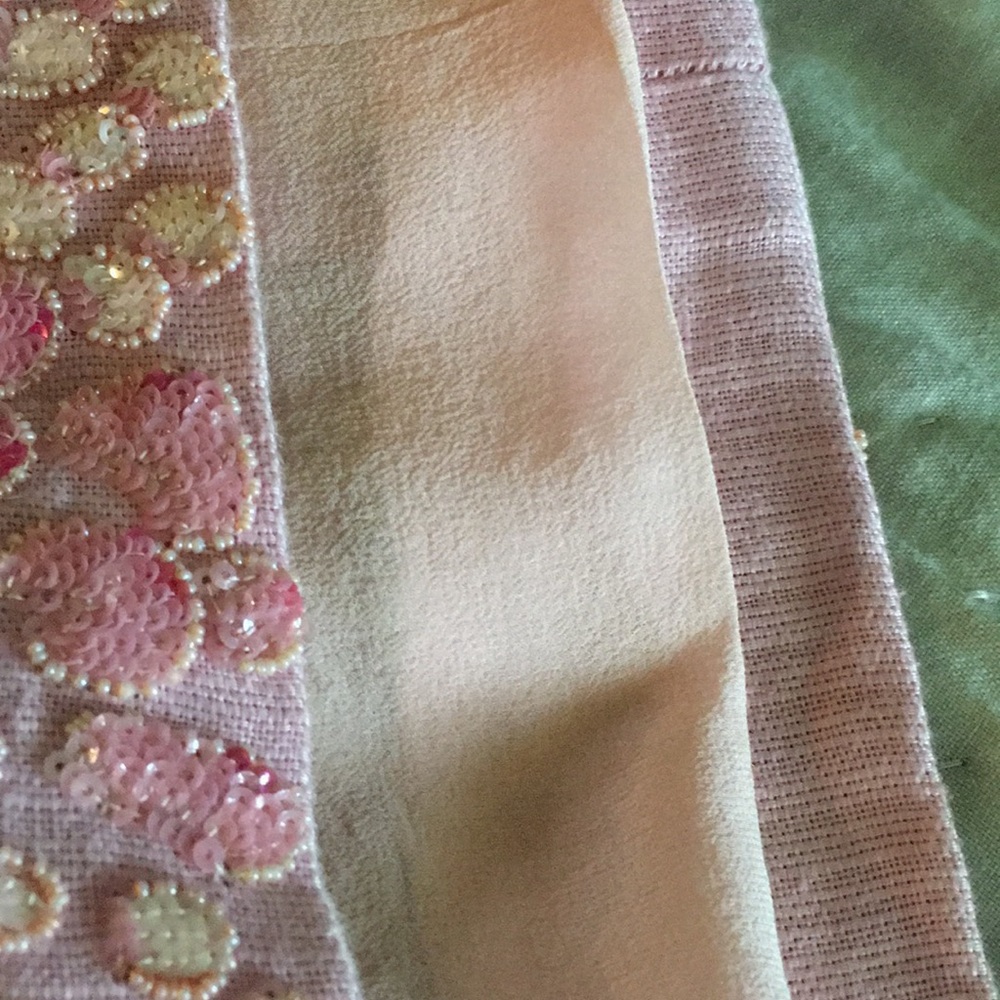 🎁HOSTPICK🎁Valentino Linen & Beaded Cocktail Dress - Picture 5 of 8